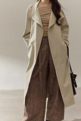 Sophisticated Minimalist Style Long Overcoat