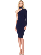 JuliaFashion - Unbelievers One Shoulder Bodycon Dress