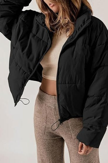 Classic Plain Quilted Puffer Jacket