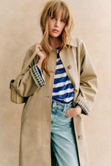 French Vintage Classic Long Overcoat