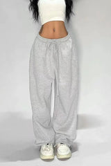 Relaxed Fit Solid Tone Lounge Knit Pants