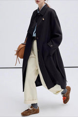 Midi Intellectual Trench Line Overcoat