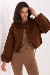Soft Touch Bomber Jacket S / Brown