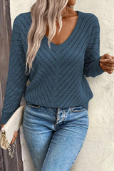 Hollow Knit Loose Pullover Sweater