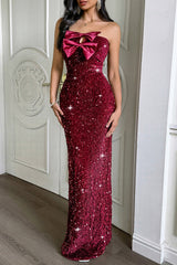 Sequin Backless Bodycon Party Dress