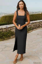 Eden Elegant Midi Dress S / Black