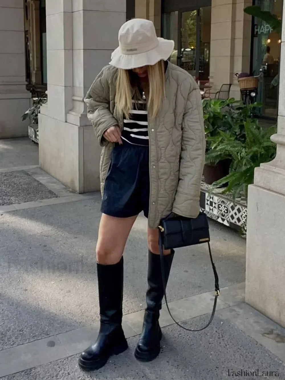 Effortless Quilted Graceful Puffer Coat Winter Coats