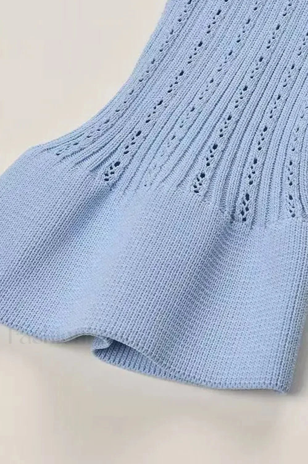 Elegant Lotus Leaf Hem Knit Cardigan