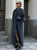 Elegant Women’s Woolen Overcoat Double Breasted Overcoats