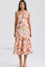 Elia Floral Stylish Midi Sundress