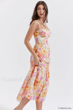 Elia Floral Stylish Midi Sundress
