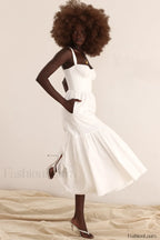 Elia White Broderie Charming Anglaise Midi Dress