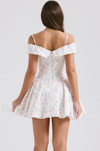 Elida Black Stylish Mini Dress