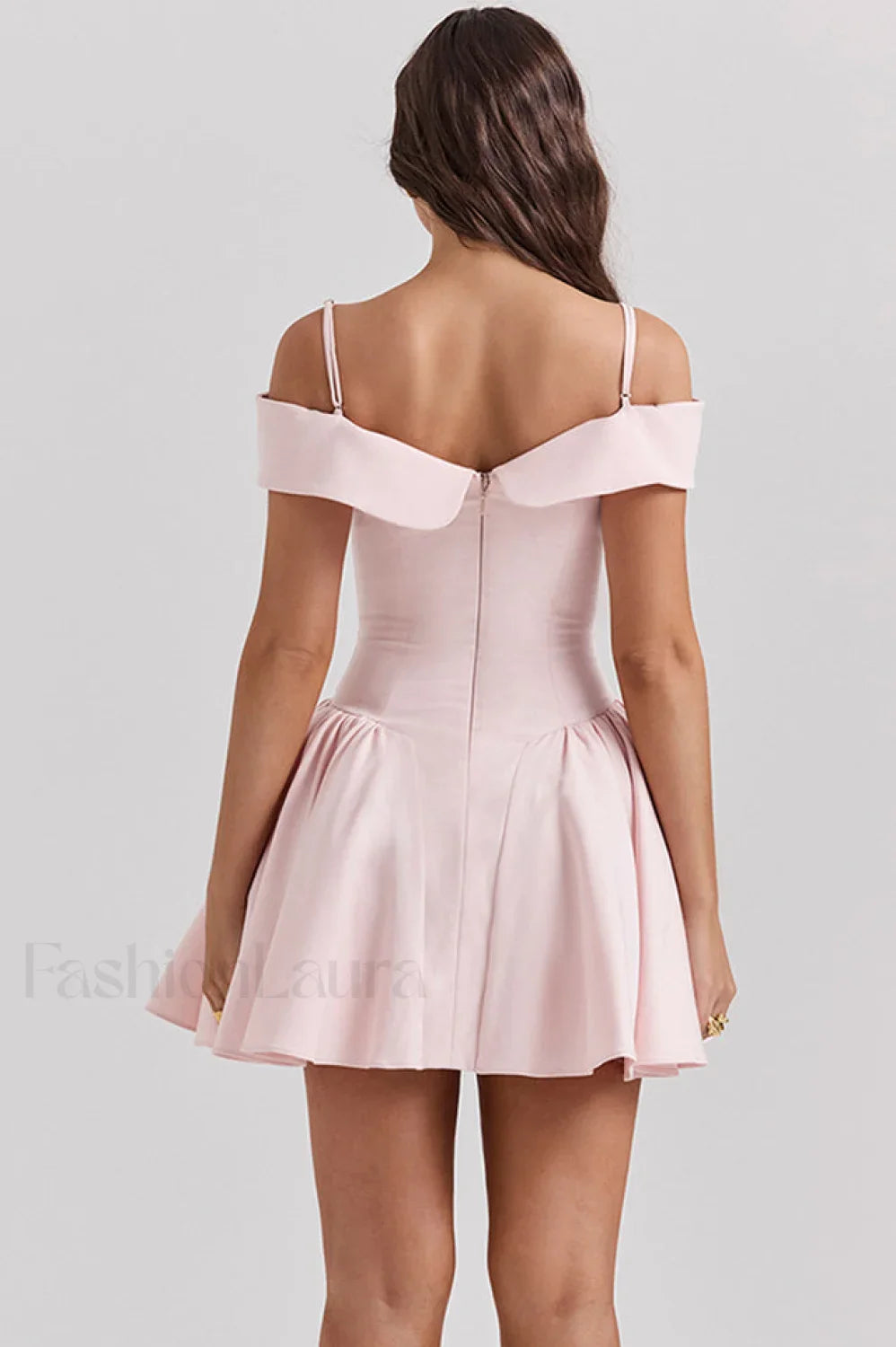 Elida Black Stylish Mini Dress