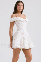 Elida Black Stylish Mini Dress