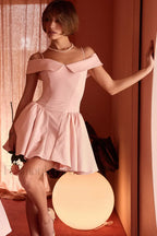 Elida Black Stylish Mini Dress