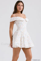 Elida Black Stylish Mini Dress