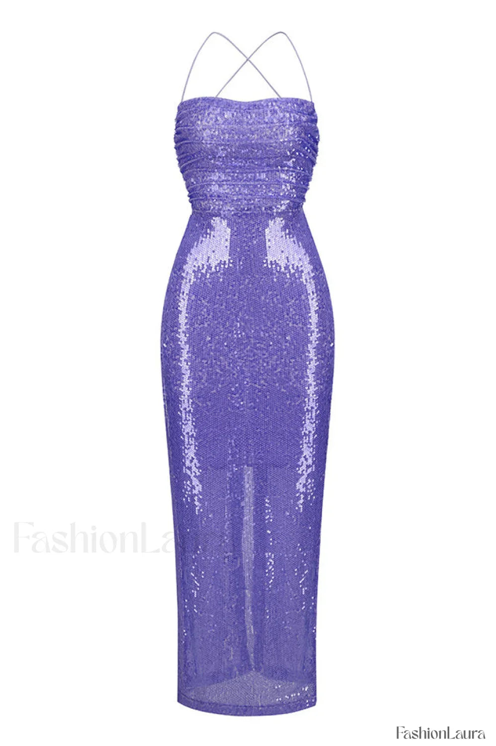 Emilina Sequin Stylish Backless Maxi Dress