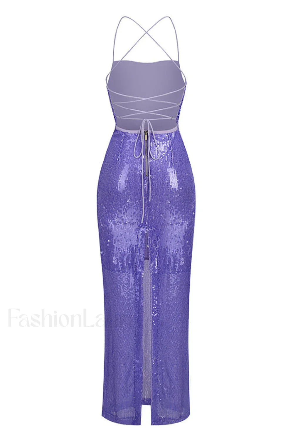 Emilina Sequin Stylish Backless Maxi Dress