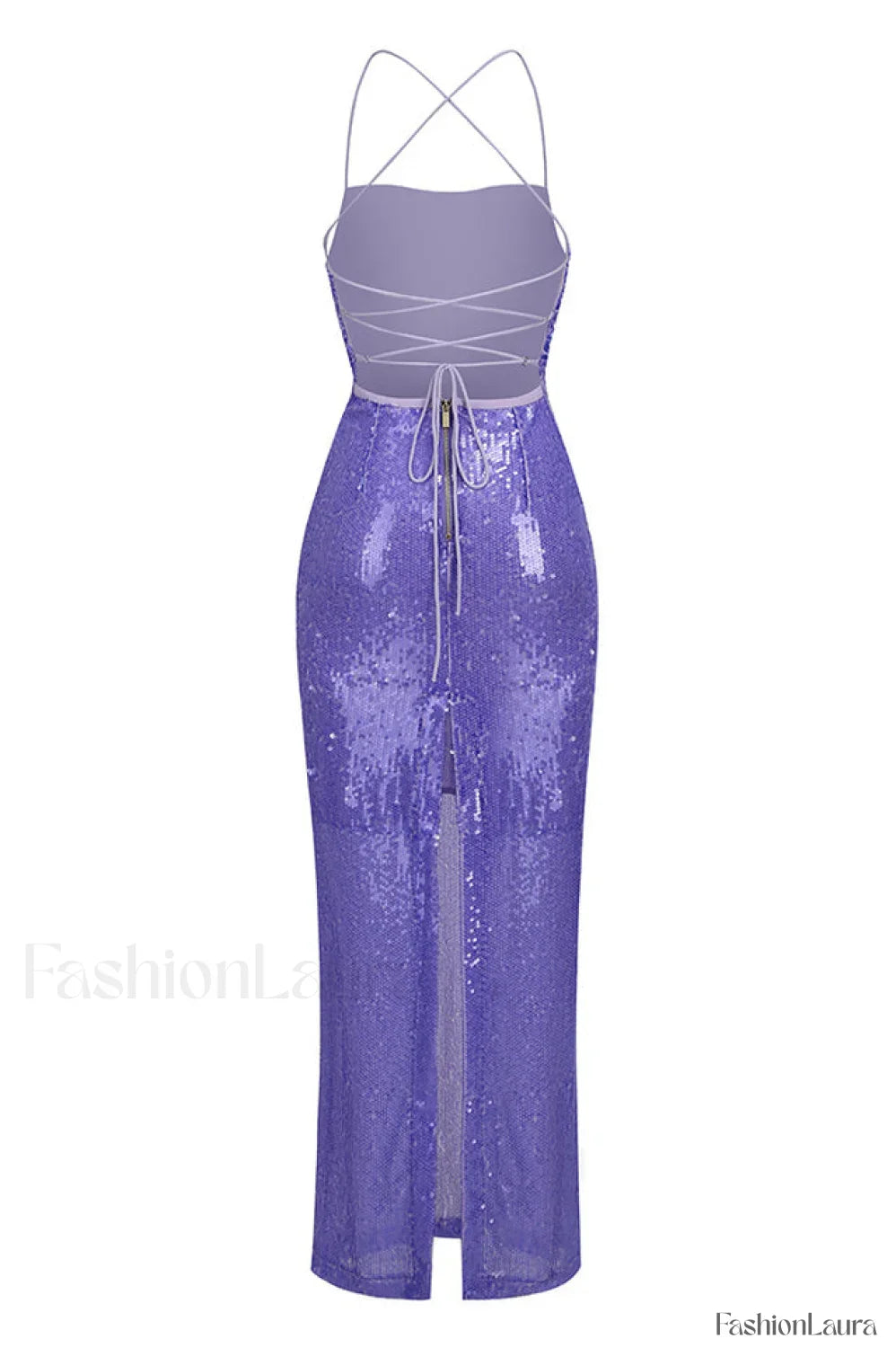 Emilina Sequin Stylish Backless Maxi Dress