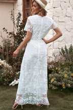 Emma Boho Floral Charming Lace Maxi Dress