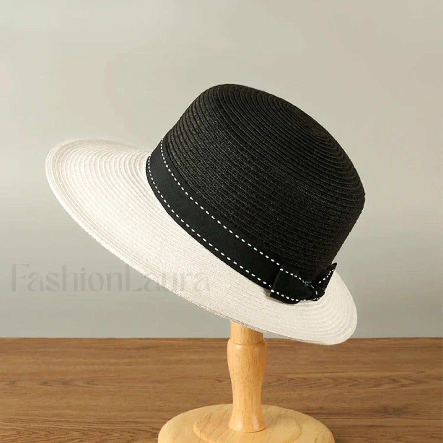 English Style Straw Large Brim Small Face Outdoor Sunshade Hat