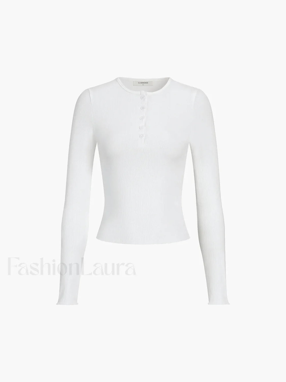 Everyday Rib Long Sleeve Top T Shirts