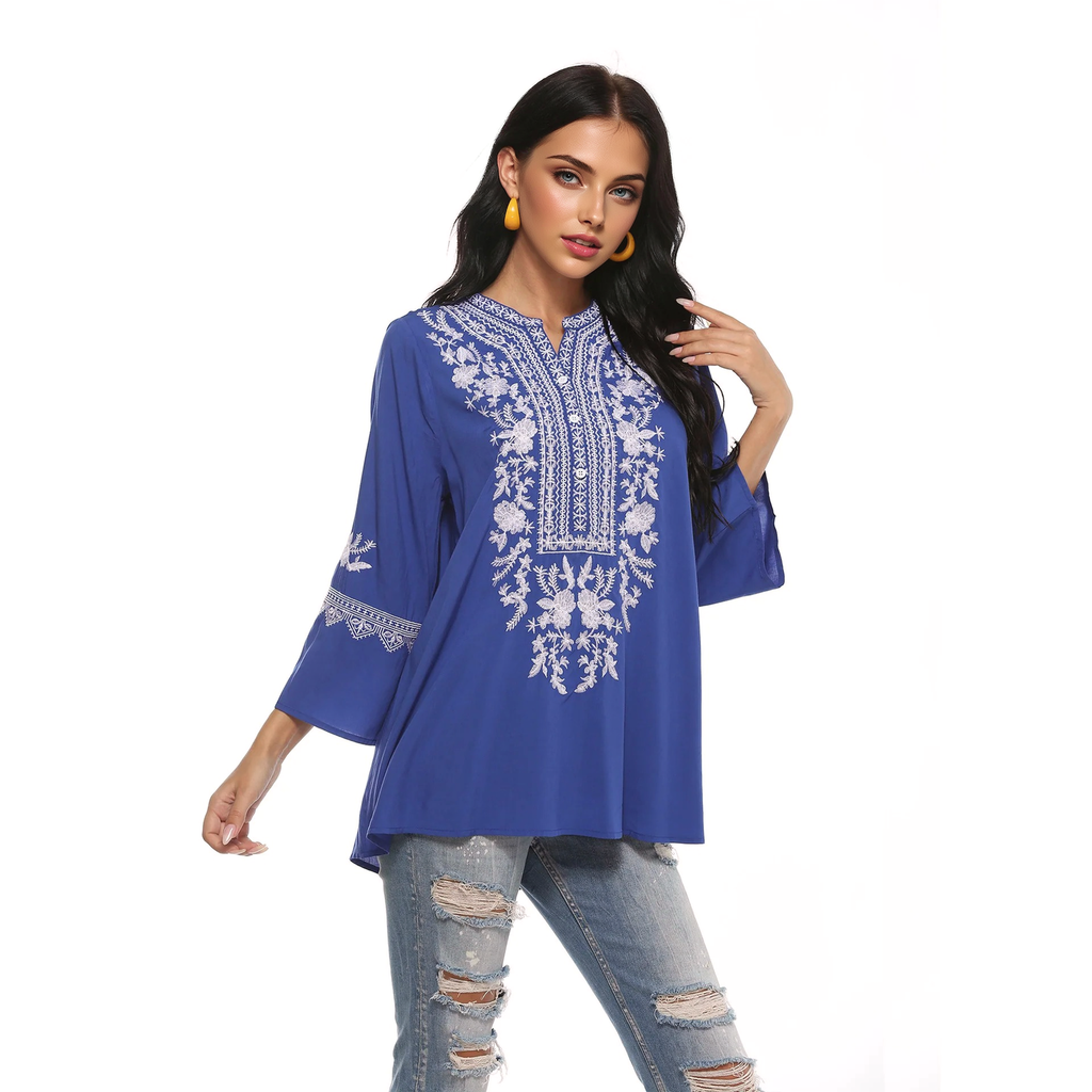 Julia Fashion - Bohemian Sapphire Women Top