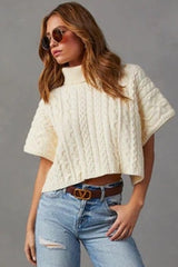 Oversized Turtleneck Pullover Sweater