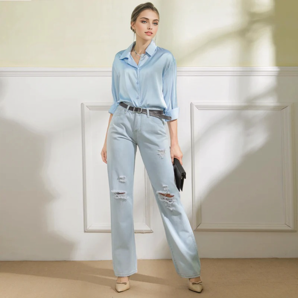 Julia Fashion - Loose Casual Jeans