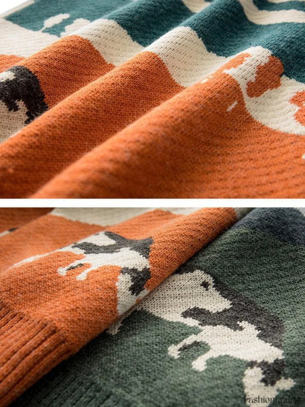 Farm Land Jacquard Knit Sweater Sweaters