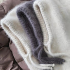 Fashion Balaclava Autumn Winter Warm Neck Women’s Solid Color Hat