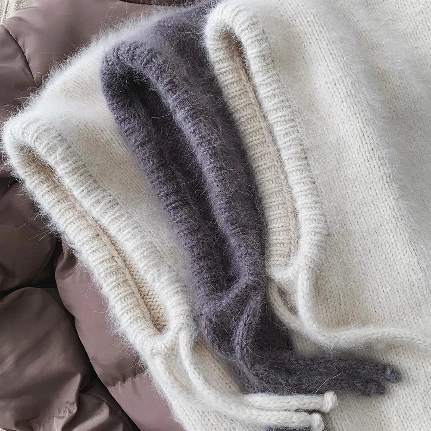 Fashion Balaclava Autumn Winter Warm Neck Women’s Solid Color Hat