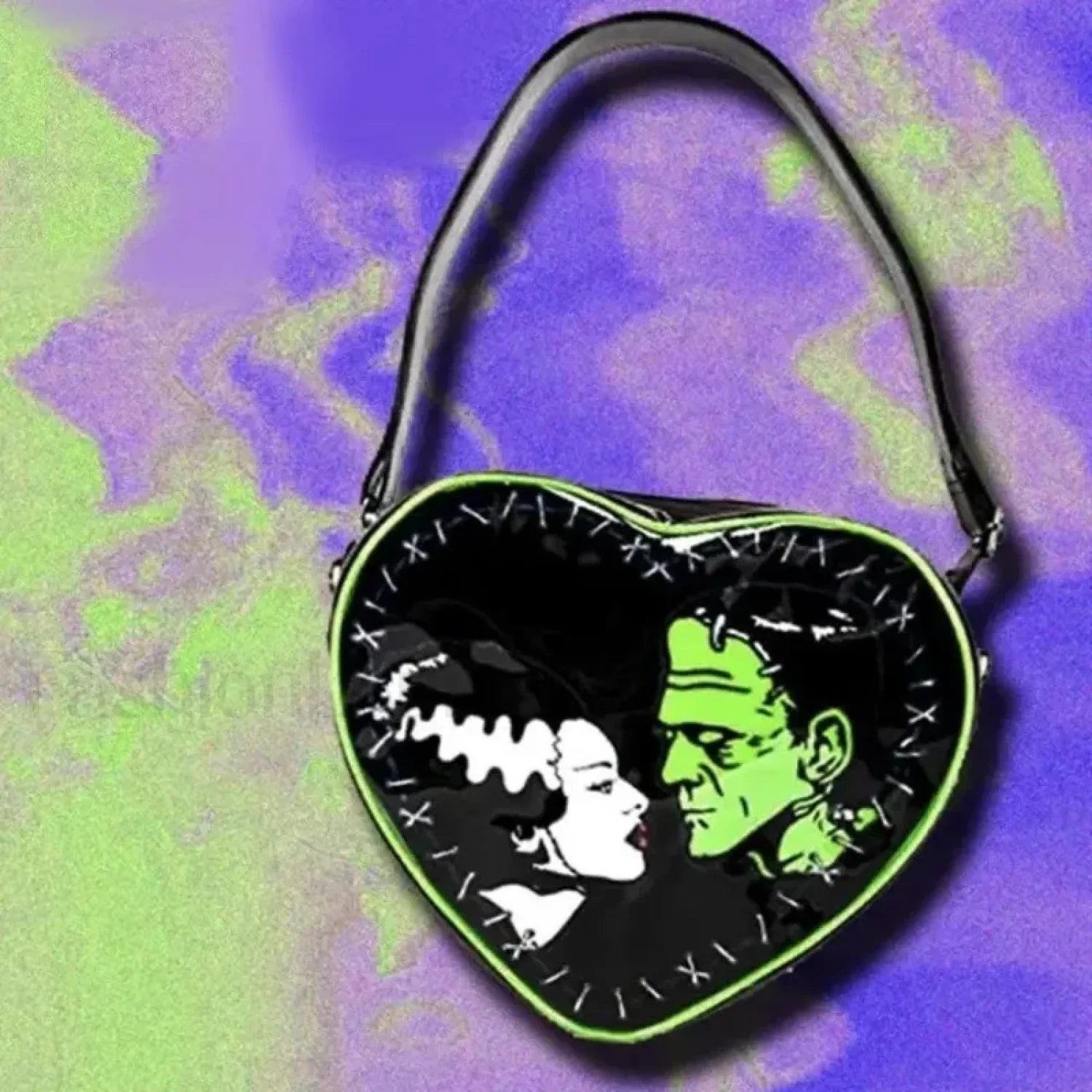 Fashion Grunge Mini Heart Punk Gothic Y2k Crossbody Rock Bag crossbody bag3 / 29x27x9 cm