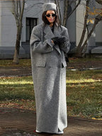 Fashion Turn Down Collar Overcoats