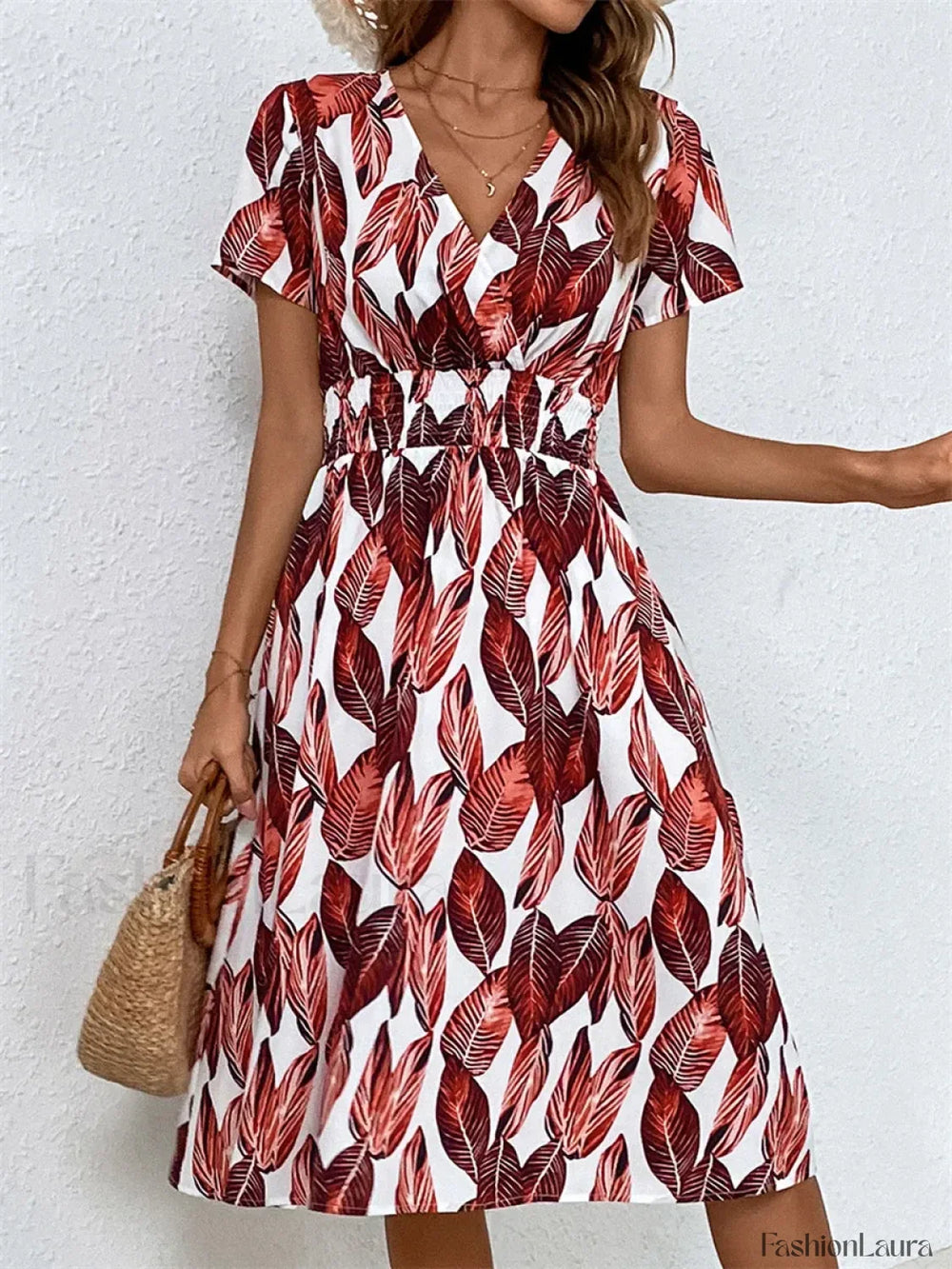 Fashionable Floral Holiday Sleeveless Chic Summer Long Midi Dress