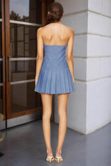 Fashionable Halter Ruched Bodycon Work Dress