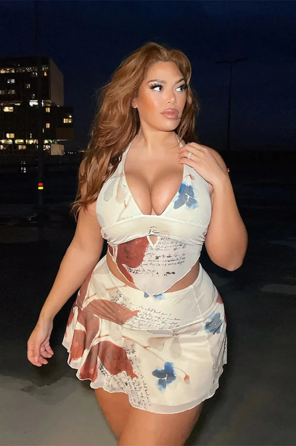 Faye Top Stylish + Skirt Set