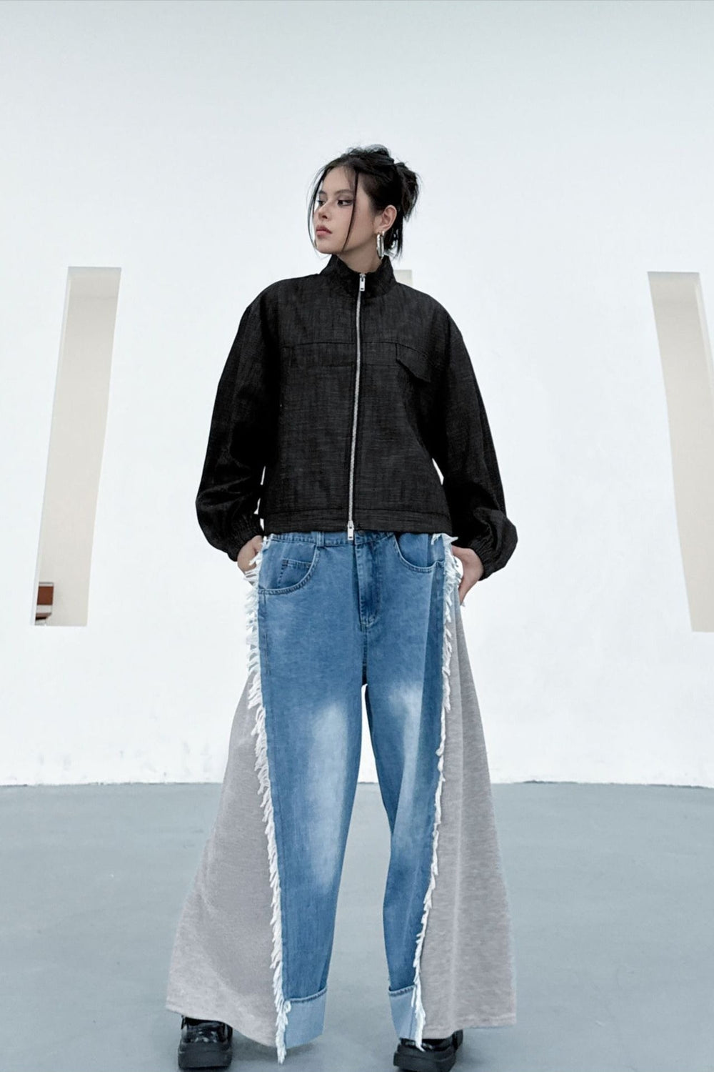 Denim Workwear Lapel Jacket