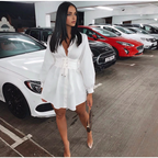 Julia Fashion - Solid Long Sleeve Women Shirt Dress