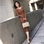 Julia Fashion - Elegant Party Knitted Women's Dress