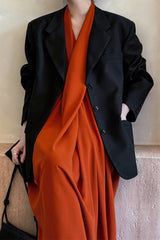 Vintage Casual Long Sleeve Blazer