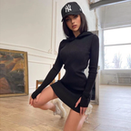 Julia Fashion - Hooded Women's Mini Dress