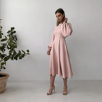 Julia Fashion - Sexy Backless Women's Midi Dress