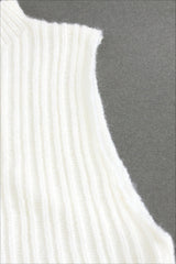 Knit Sweater Tank Top & Split Skirt Sweater Dress