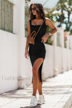 Felicity Elegant Midi Dress S / Black