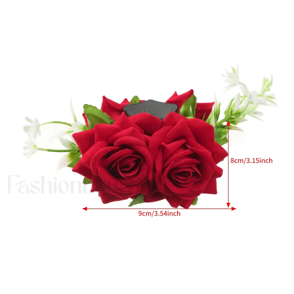 Festival Valentine’s Day Fashion Flowers Ponytail Christmas Hair Accessory