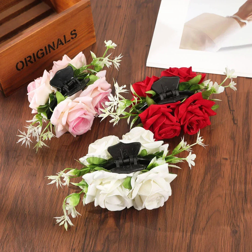 Festival Valentine’s Day Fashion Flowers Ponytail Christmas Hair Accessory