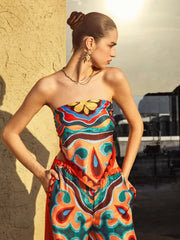 Flaming Passions Graceful Back Tie Top Tank Tops & Camis