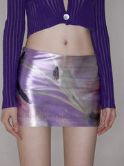 Floral Acetate Fanny Pack Skirt